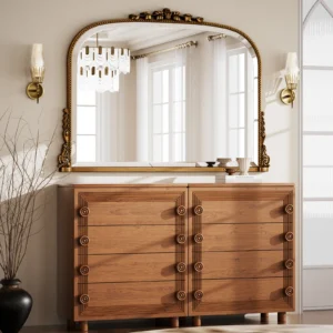 Vintage Arched Vanity Wall Mirror