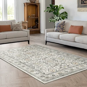 Ethnic Turkish Persian Area Rug - Washable