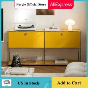 Modern Modular Metal Storage Cabinet