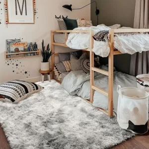 Cute Fluffy Rug - Non-Slip Backing, Easy to Clean